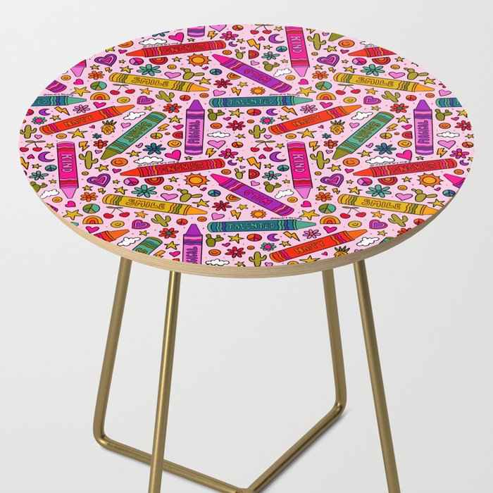 Crayon Print Side Table Gallery Image 2