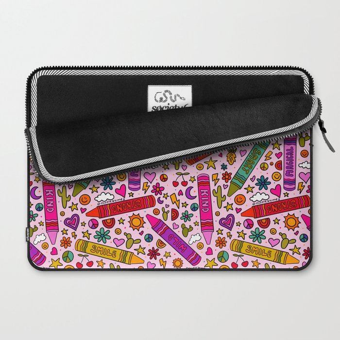 Crayon Print Laptop Sleeve Gallery Image 2