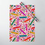Crayon Print Wrapping Paper Gallery Image 1