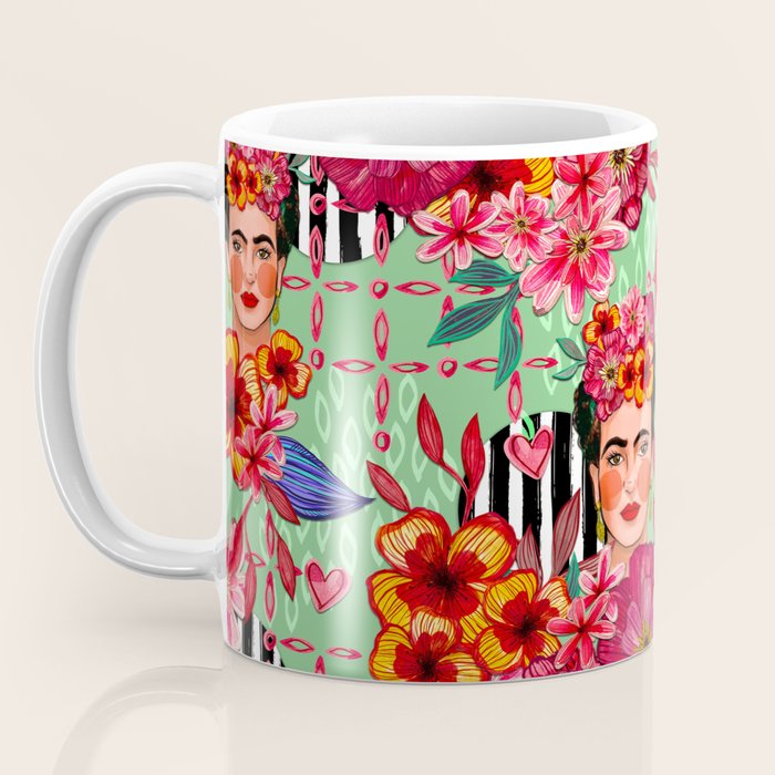 Frida Bouquet Coffee Mug Gallery Image 3