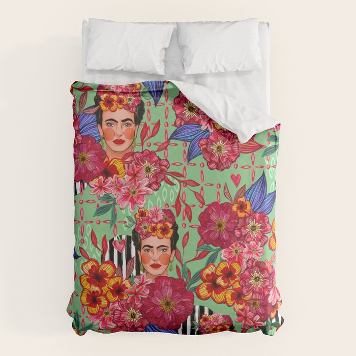 Frida Bouquet Duvet Cover Gallery Image 6
