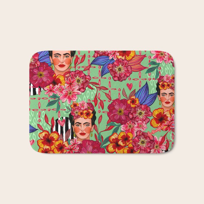 Frida Bouquet Bath Mat Gallery Image 1