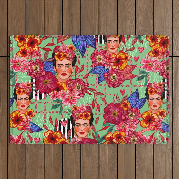 Frida Bouquet Outdoor Rug Gallery Image 1