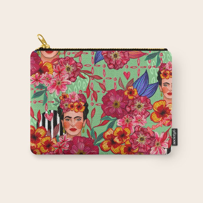 Frida Bouquet Carry All Pouch Gallery Image 1