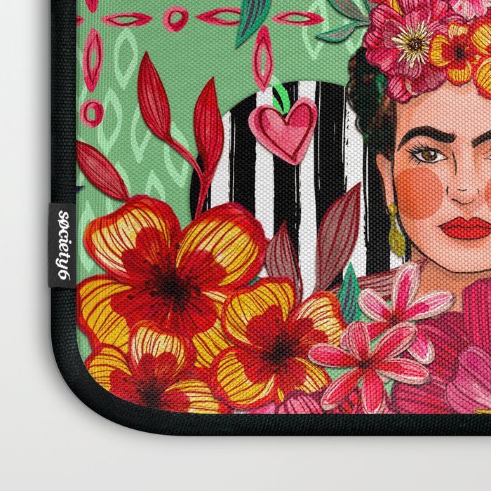 Frida Bouquet Laptop Sleeve Gallery Image 3