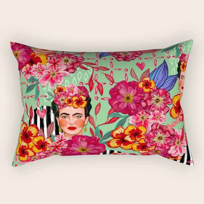 Frida Bouquet Rectangular Pillow Gallery Image 1