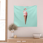 FLAMINGO CONE Wall Tapestry Gallery Image 2