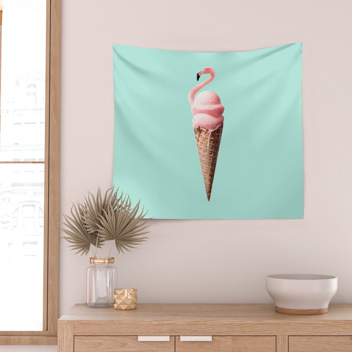 FLAMINGO CONE Wall Tapestry Gallery Image 2