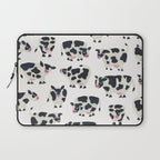 Cow Collection - White Laptop Sleeve Gallery Image 1