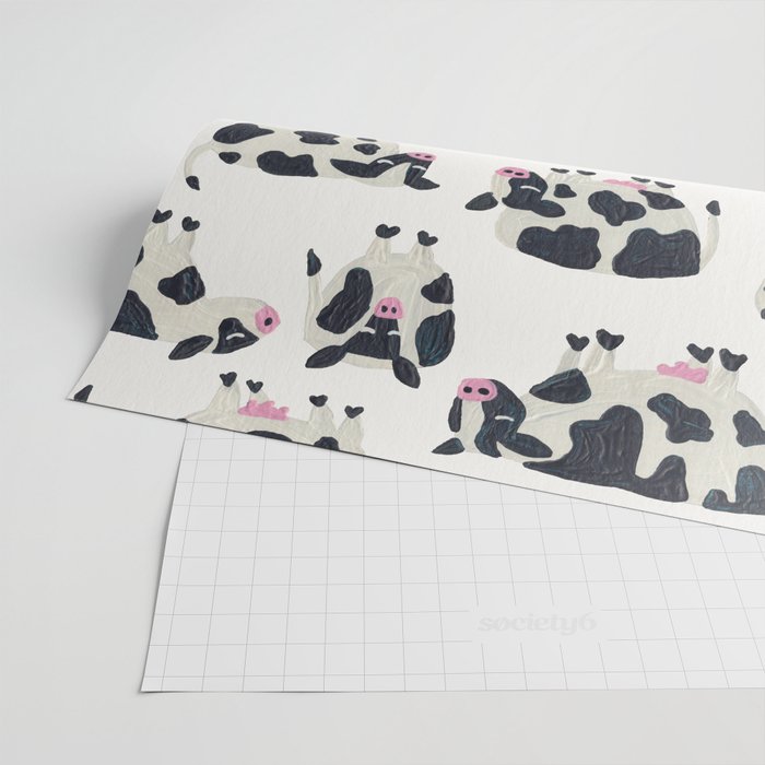 Cow Collection - White Wrapping Paper Gallery Image 2