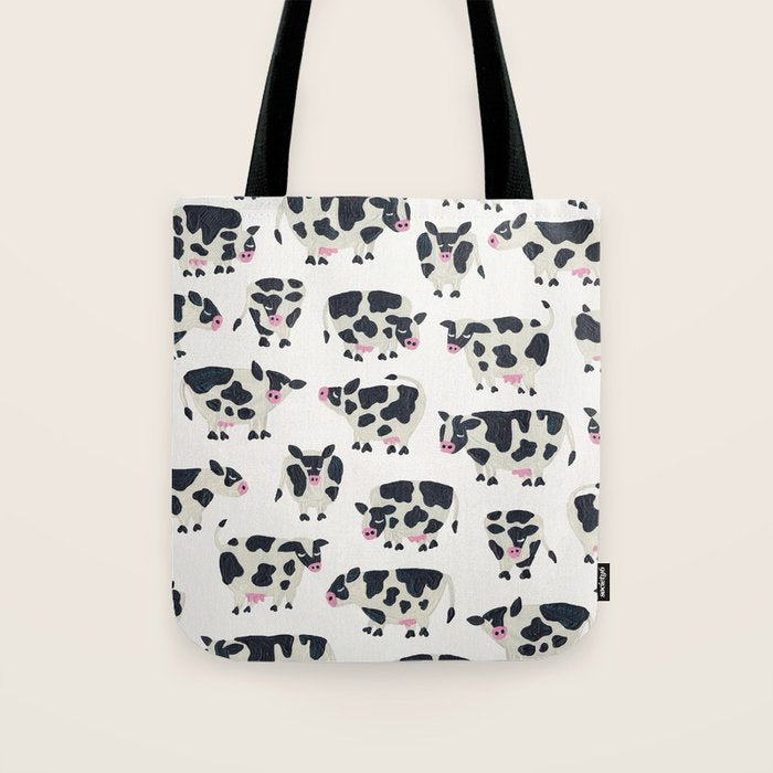 Cow Collection - White Tote Bag Gallery Image 1