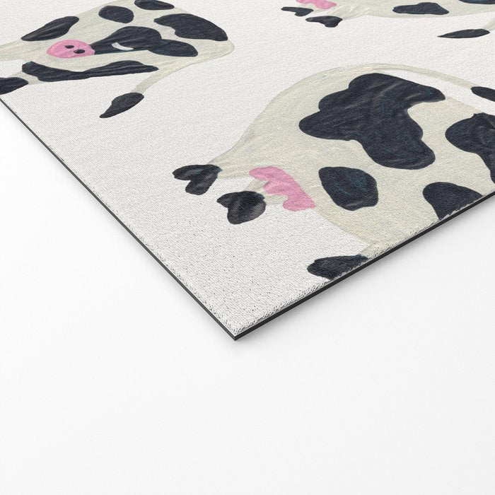 Cow Collection - White Welcome Mat Gallery Image 2