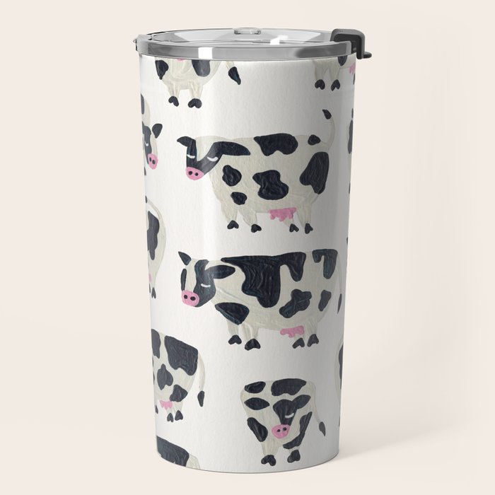 Cow Collection - White Travel Mug Gallery Image 2