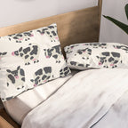 Cow Collection - White Pillow Sham Gallery Image 2