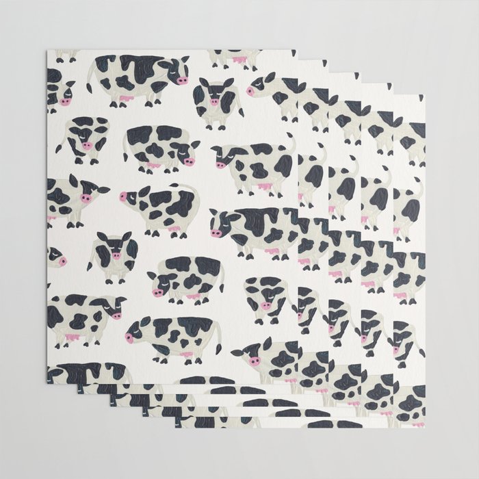 Cow Collection - White Wrapping Paper Gallery Image 3