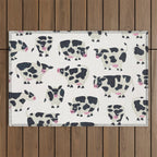 Cow Collection - White Outdoor Rug Gallery Image 1