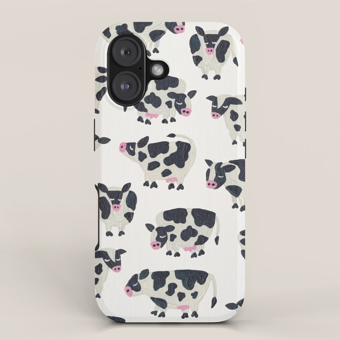 Cow Collection - White iPhone Case Gallery Image 1