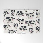 Cow Collection - White Welcome Mat Gallery Image 1
