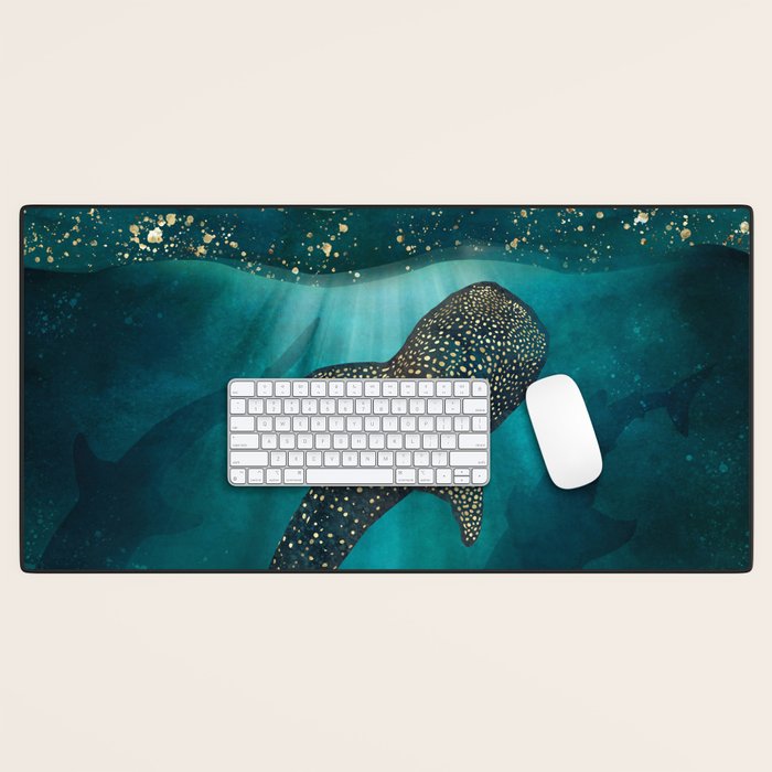 Metallic Whale Shark Desk Mat Gallery Image 1