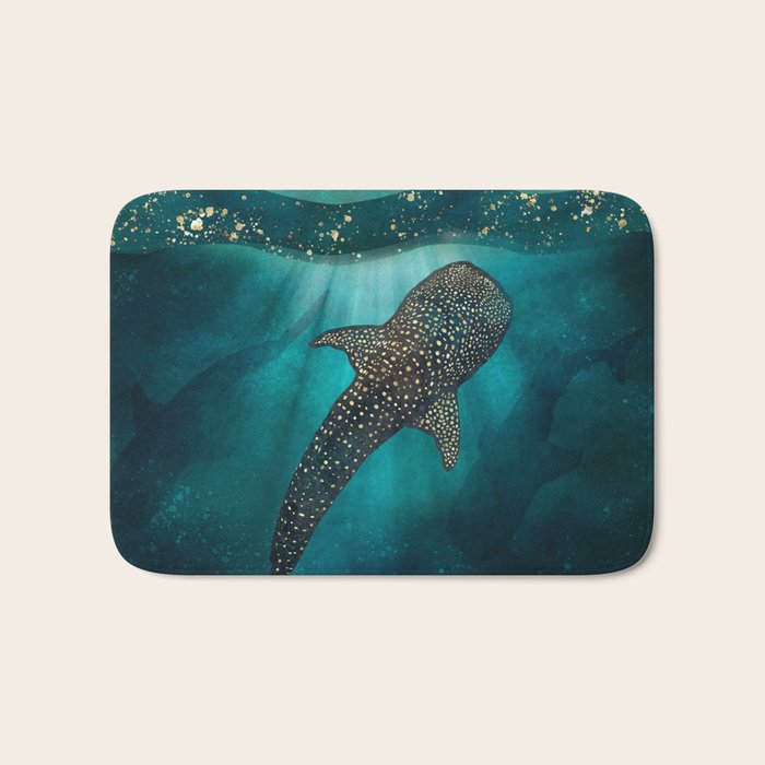 Metallic Whale Shark Bath Mat Gallery Image 1