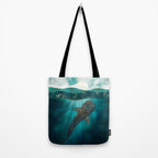 Metallic Whale Shark Tote Bag Gallery Image 2