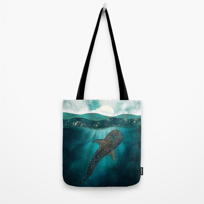 Metallic Whale Shark Tote Bag Gallery Image 2