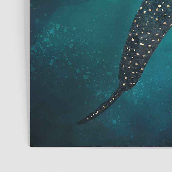 Metallic Whale Shark Poster Gallery Image 3