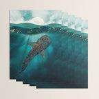 Metallic Whale Shark Wrapping Paper Gallery Image 3