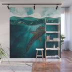 Metallic Whale Shark Wall Mural Gallery Image 1