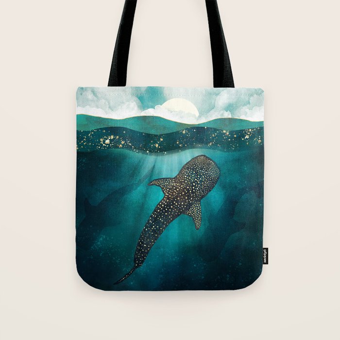Metallic Whale Shark Tote Bag Gallery Image 1