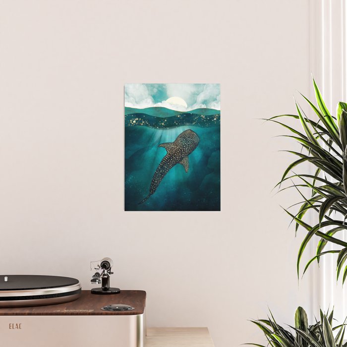 Metallic Whale Shark Poster Gallery Image 2