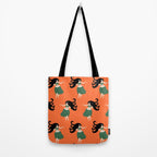 Hula Girl Vintage Pattern Tote Bag Gallery Image 2