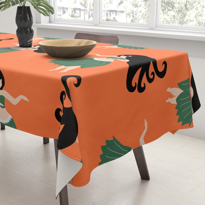 Hula Girl Vintage Pattern Tablecloth Gallery Image 3