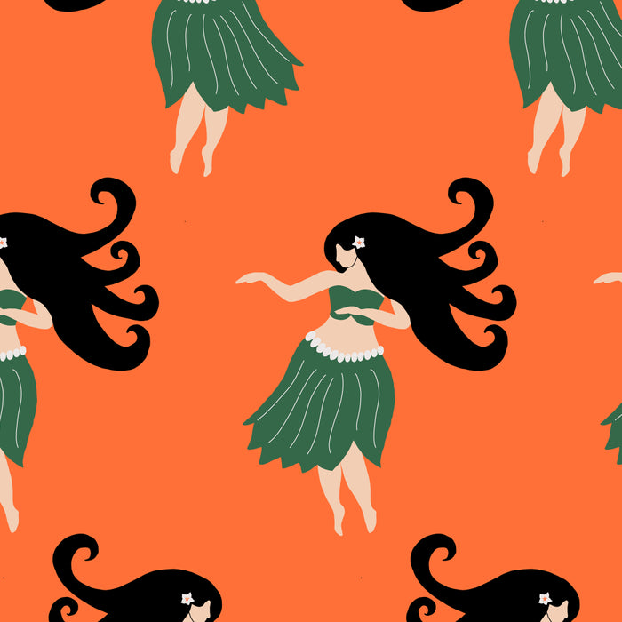 Hula Girl Vintage Pattern Coffee Mug Gallery Image 2