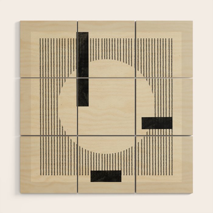 Paper Collage I Wood Wall Art Gallery Image 1