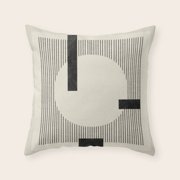 Paper Collage I Throw Pillow Gallery Image 1
