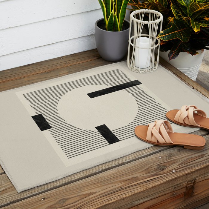 Paper Collage I Outdoor Rug Gallery Image 2
