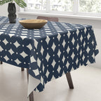 Vintage Stars VIII Dark Navy Blue Tablecloth Gallery Image 3