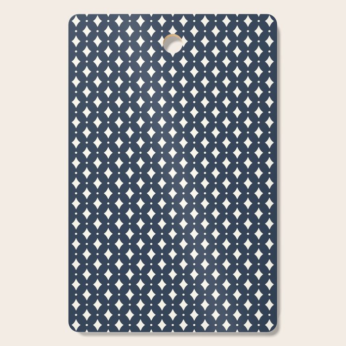 Vintage Stars VIII Dark Navy Blue Cutting Board Gallery Image 1