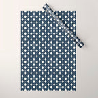 Vintage Stars VIII Dark Navy Blue Wrapping Paper Gallery Image 1