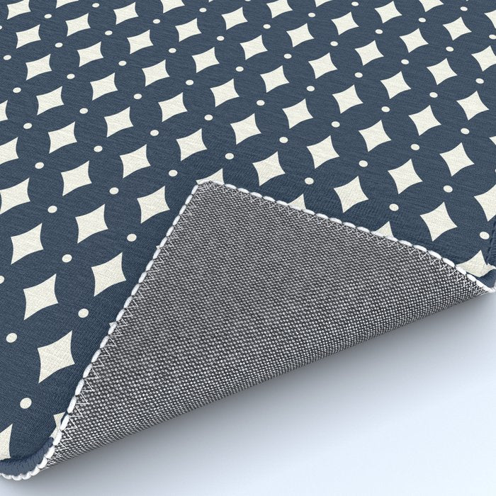 Vintage Stars VIII Dark Navy Blue Rug Gallery Image 4