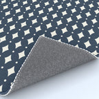 Vintage Stars VIII Dark Navy Blue Rug Gallery Image 4