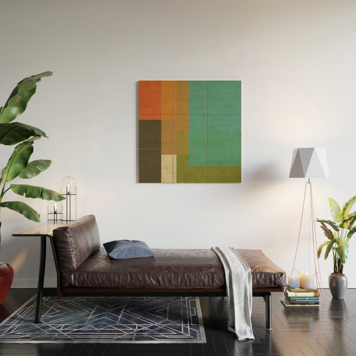  geometric texture 1 Wood Wall Art Gallery Image 2