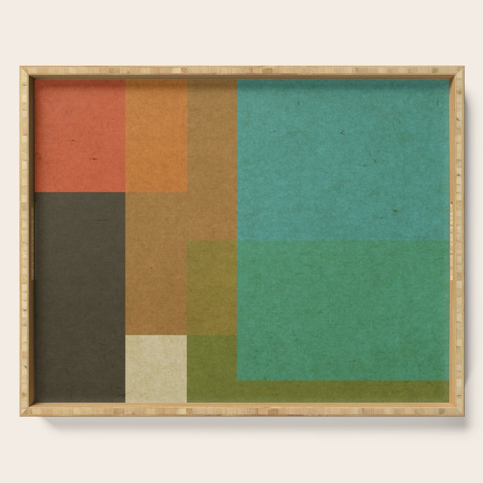  geometric texture 1 Serving Tray Gallery Image 1