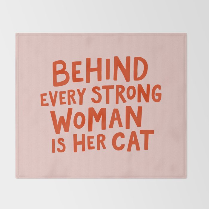 Behind Every Strong Woman Throw Blanket Gallery Image 2