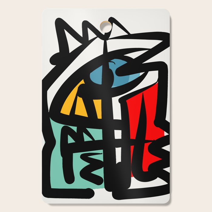 Street art abstract portrait pop Cutting Board Gallery Image 1