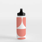 Mid Century Modern Living Coral Square Water Bottle Gallery Image 3