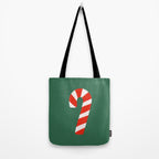 Candy Canes - Green Tote Bag Gallery Image 2