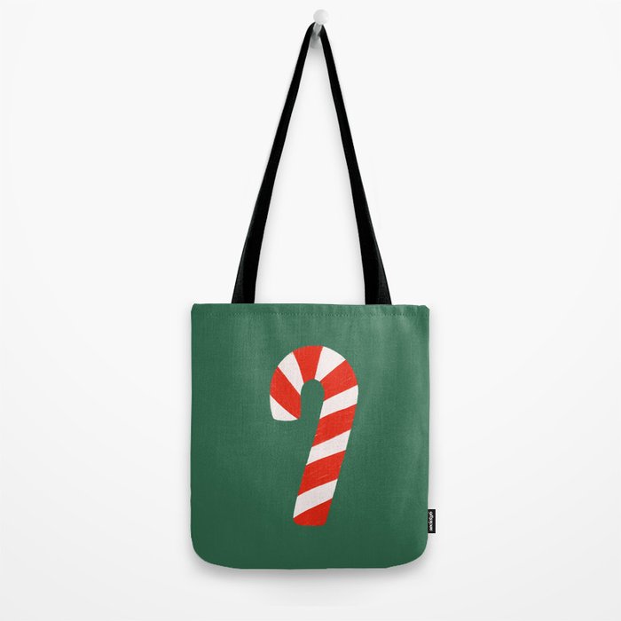 Candy Canes - Green Tote Bag Gallery Image 2
