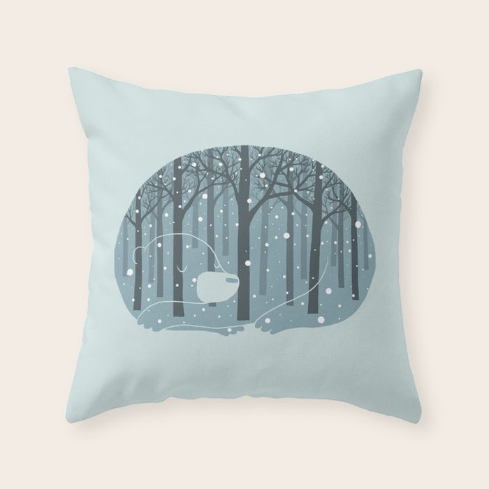 Hibearnation Throw Pillow Gallery Image 6